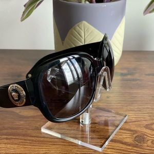 Versace Sunglasses, Black, Polarized lens